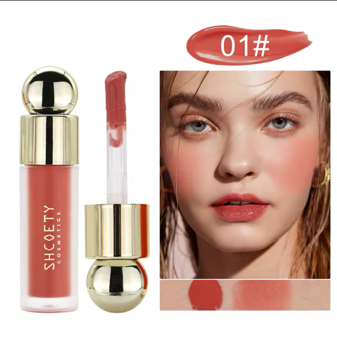 Rare Liquid Blush Beauty Natural Hydrating Pigmented Liquid Blush Non-tacky Texture Soft