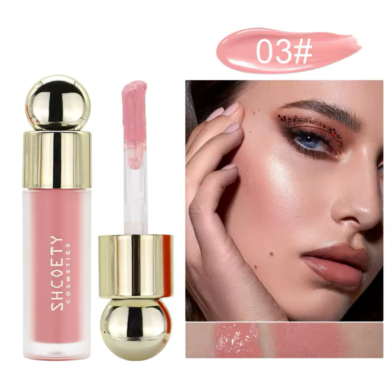 Rare Liquid Blush Beauty Natural Hydrating Pigmented Liquid Blush Non-tacky Texture Soft