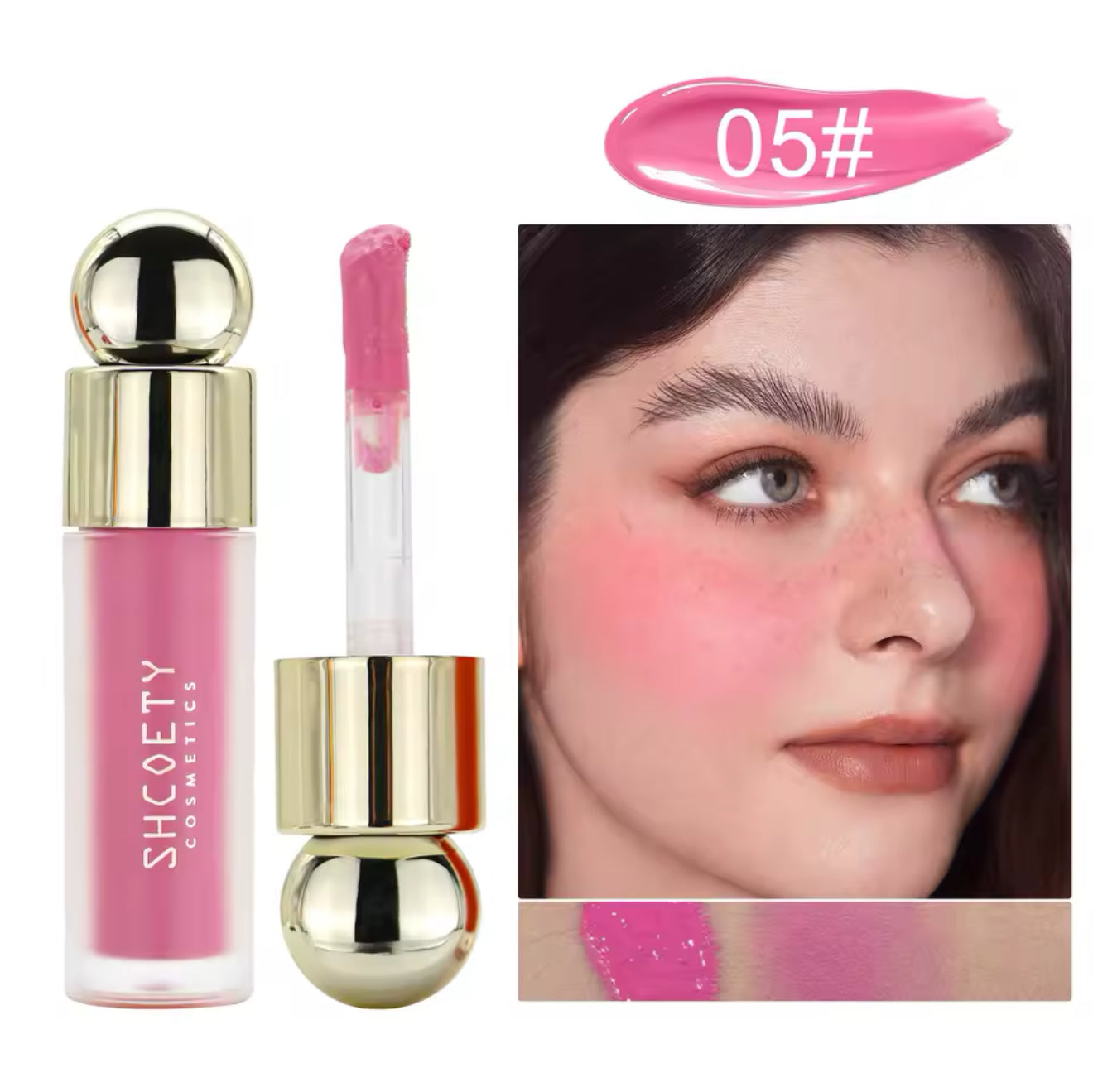 Rare Liquid Blush Beauty Natural Hydrating Pigmented Liquid Blush Non-tacky Texture Soft